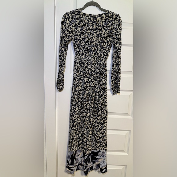 Billabong Kimono Floral Long Sleeve Button Up Dress - Picture 4 of 5